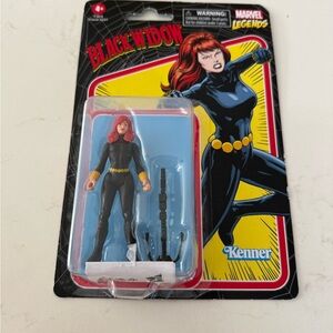Marvel Black Widow Action Figure - Black Suit with Red Hair